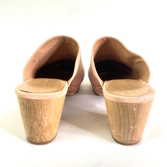 Madewell The Rae Clogs Dusty Clay Wooden Heel Round Toe Sz 9 - Picture 10 of 10